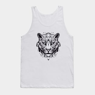 Tiger Animal Freedom World Wildlife Wonder Vector Graphic Tank Top